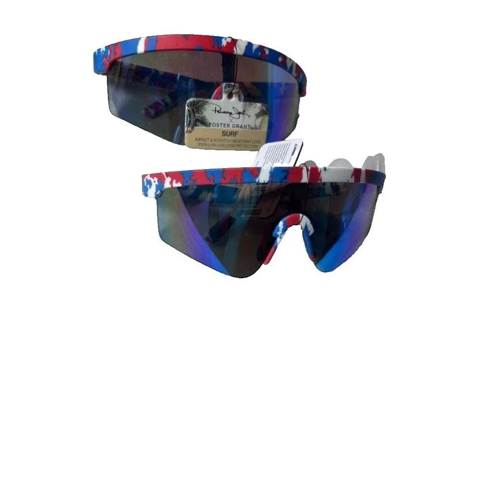 Panama Jack Foster Grant Multicolor Shield Sunglasses Men’s 2 Pack Bundle New